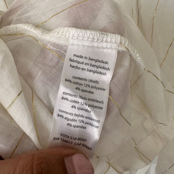 Onia Alessandra Plunging Striped Swim Coverup Dress White Mini Batwing Size S/P - Picture 5 of 7